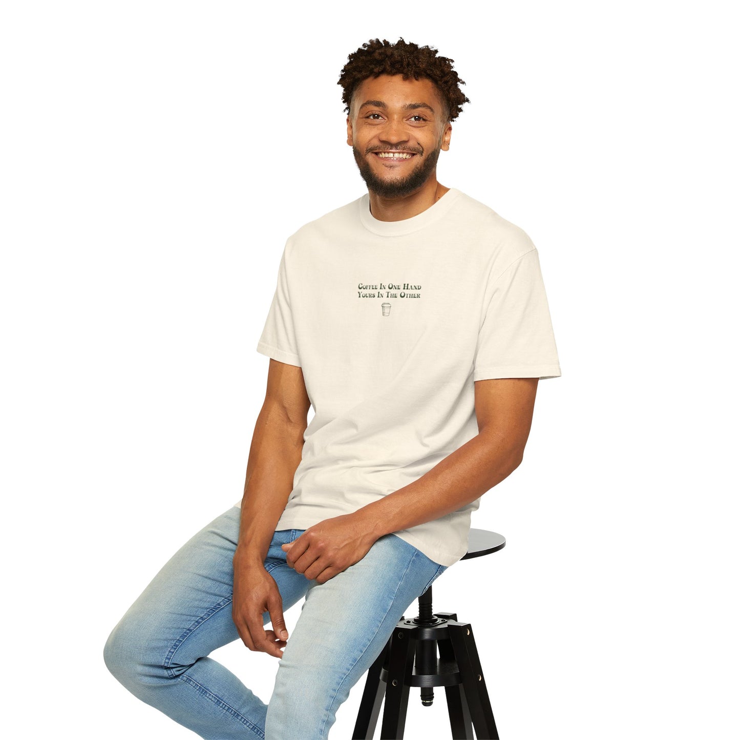Coffee In One Hand Unisex Garment-Dyed T-shirt