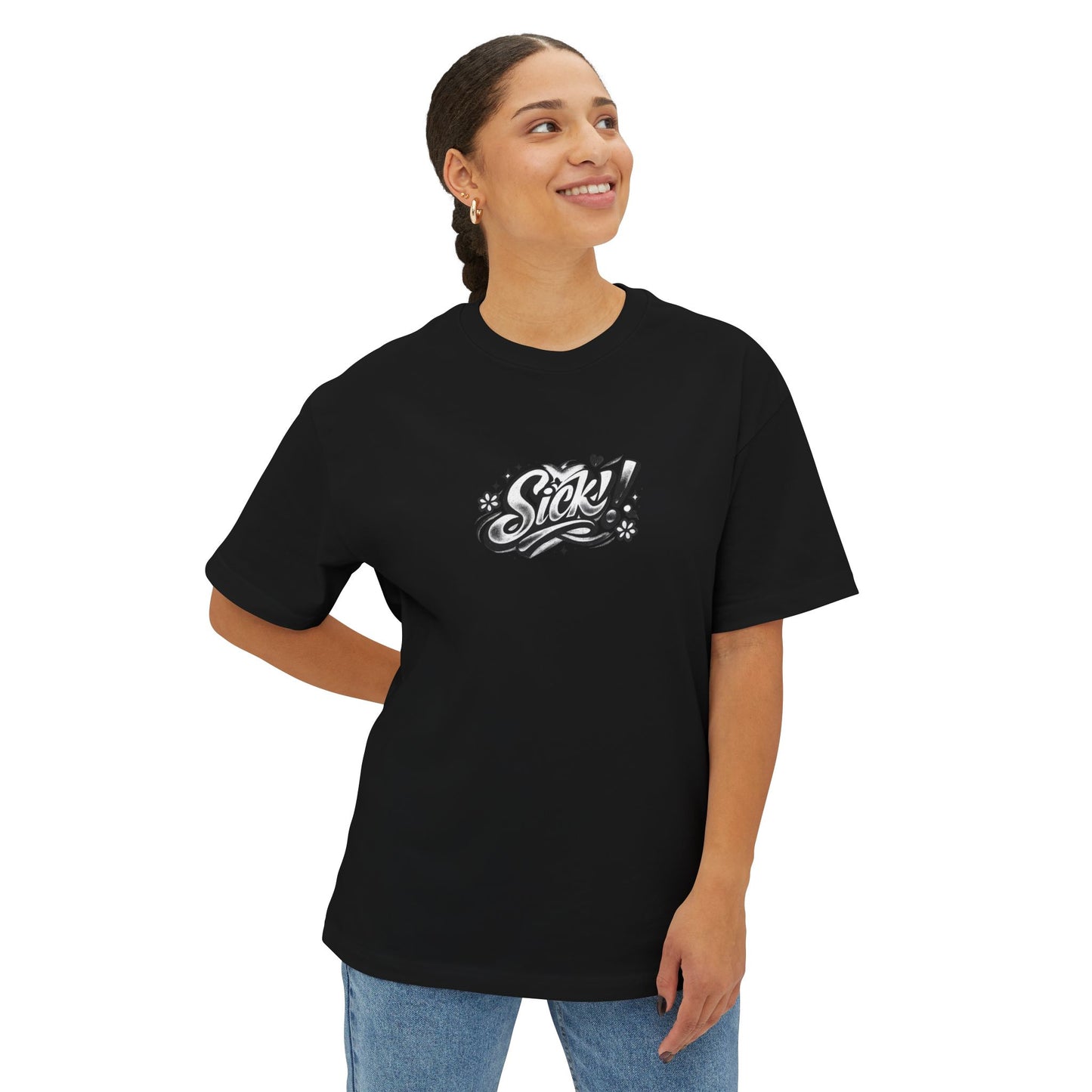 "SICK!" Cover art Unisex Oversized Boxy Tee