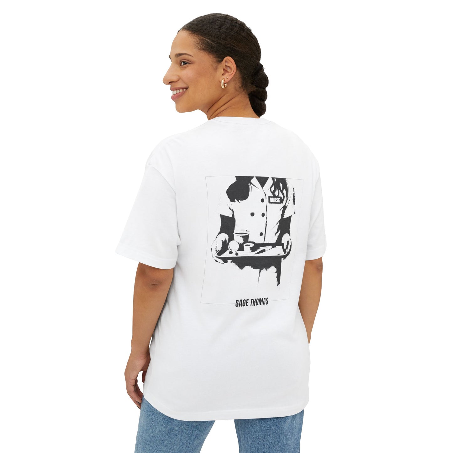 "SICK!" Cover art Unisex Oversized Boxy Tee