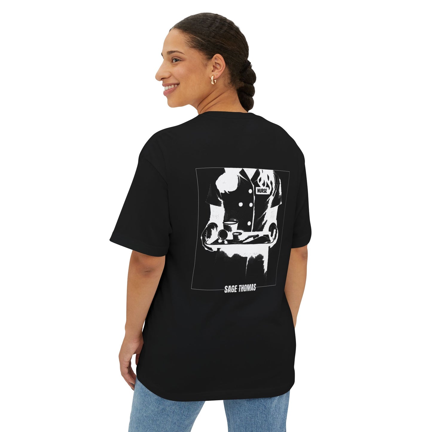 "SICK!" Cover art Unisex Oversized Boxy Tee