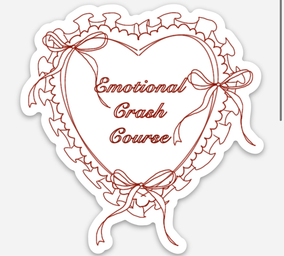 EMOTIONAL CRASHCOURSE STICKER